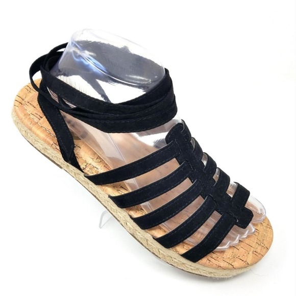 Sam Edelman Shoes - Circus Sam Edelman Ariel Black Strappy Espadrille